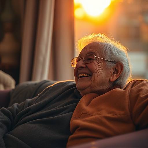 A person happily retired, enjoying their golden years